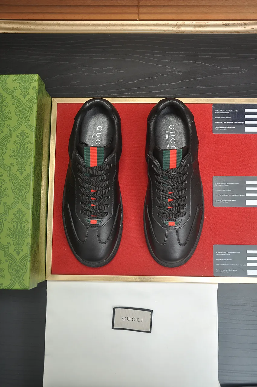 Men's men's shoes💰420💶[GUCCI Gucci] official website 1:1 men's sports shoes are now on the market, using original Gucci fabric + gluten lining, plus the official website original 1:1 comfortable outsole. Fashionable and versatile, super comfortable and breathable. 5 colors available, standard shoe size 38/45 (custom-made sizes 45 are non-refundable)